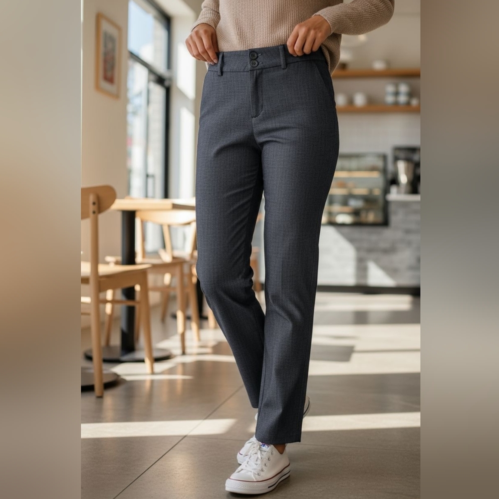 Lee Women's Straight Leg Gray Pants